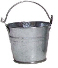 GALVANISED METAL BUCKETS